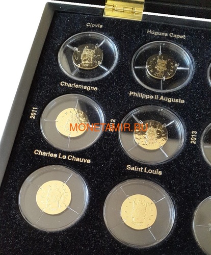  50  2011-2015     15   ( France 50 Euro 2011-2015 From Clovis to the Republic 15 Coins Set Gold )..92 (,  2)