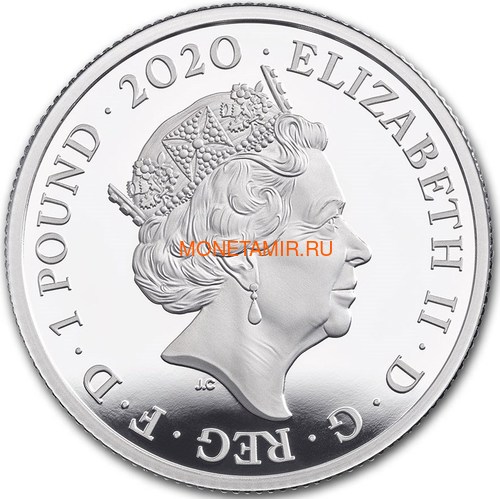  1  2020     ( GB 1&#163; 2020 David Bowie Music Legends Half oz Silver Proof Coin )..92E (,  1)