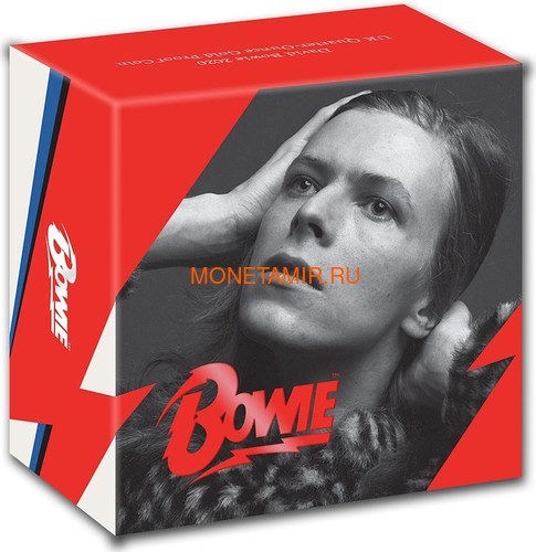  25  2020     ( GB 25&#163; 2020 David Bowie Music Legends Quarter-Ounce Gold Proof Coin )..92E (,  3)
