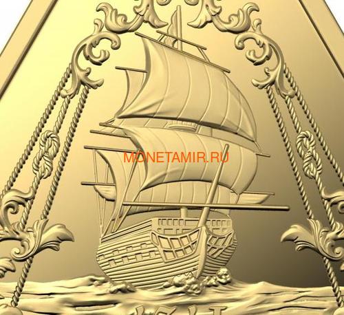  100  2021     ( Australia 100$ 2021 Zeewijk Australian Shipwrecks 1oz Gold Triangular Investment Coin )..92E (,  1)