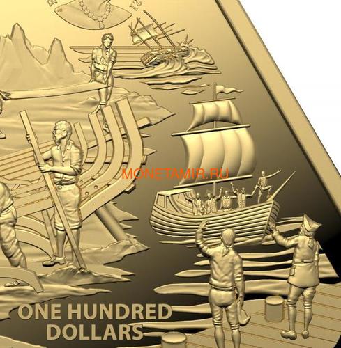  100  2021     ( Australia 100$ 2021 Zeewijk Australian Shipwrecks 1oz Gold Triangular Investment Coin )..92E (,  3)