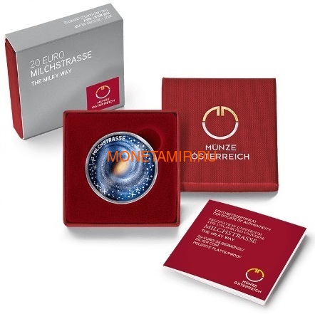  20  2021    (Austria 20E 2021 Milky Way Silver Coin)..92 (,  3)