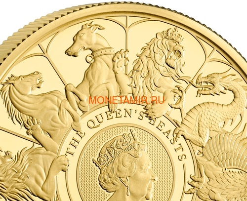  100  2021   (GB 100&#163; 2021 Queen's Beast 1oz Gold Proof Coin)..92 (,  1)
