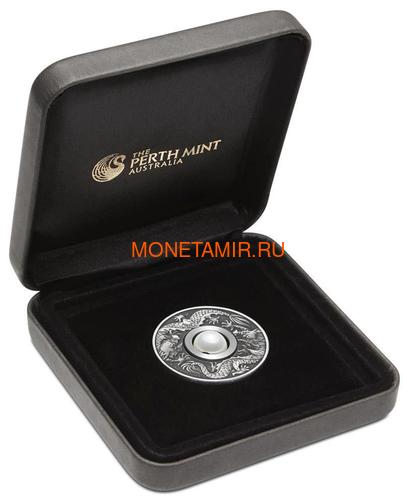  1  2017    (Tuvalu 1$ 2017 Dragon & Pearl 1oz Siler Coin)..92 (,  6)