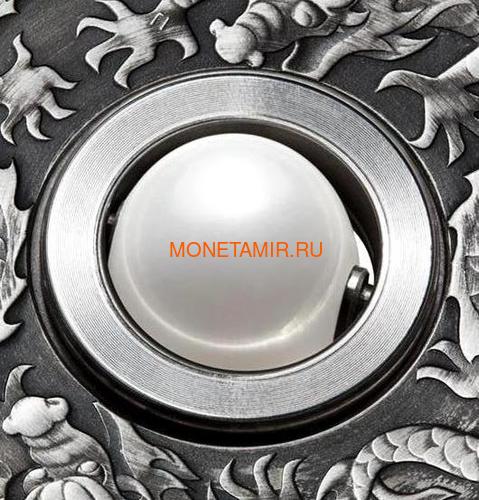  1  2017    (Tuvalu 1$ 2017 Dragon & Pearl 1oz Siler Coin)..92 (,  4)