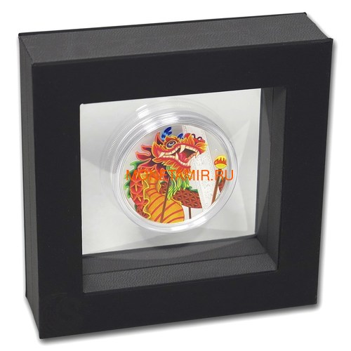  1  2019     (Tuvalu 1$ 2019 Chinese New Year Dragon 1oz Siler Coin)..92 (,  3)