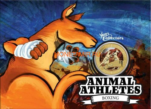  1$ 2012    6  (Australia 2012 1$ Animal Athletes Young Collectors Coin Collection)..92 (,  1)