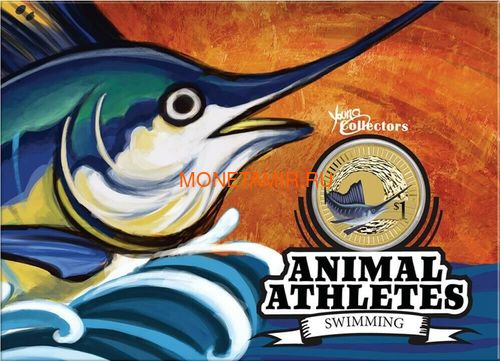  1$ 2012    6  (Australia 2012 1$ Animal Athletes Young Collectors Coin Collection)..92 (,  3)
