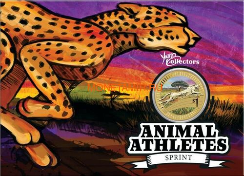  1$ 2012    6  (Australia 2012 1$ Animal Athletes Young Collectors Coin Collection)..92 (,  7)
