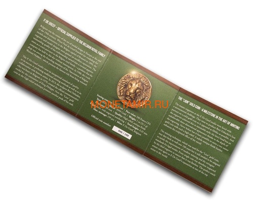    - 100  2020     (Ivory Coast 100FCFA 2020 Greef Lion Big Five 1oz Gold Coin)..82 (,  7)