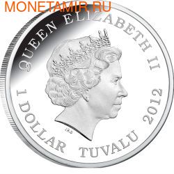  1  2012       (Tuvalu 1$ 2012 Deadly and Dangerous Funnel Web Spider 1oz Silver Coin)..000342240960/92 (,  1)