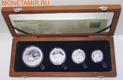   85  2010     4  (South Africa 85c 2010 Peace Parks 4 coin Prestige Set)..001250033350/60 (,  1)