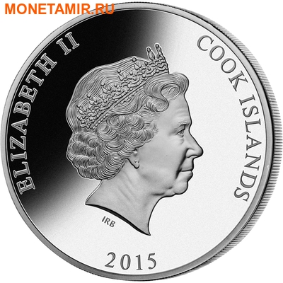   25  2015      (Cook Isl 25$ 2015 Year of the Goat Mother of Pearl 5Oz Silver Coin Proof)..60 (,  1)
