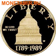    1  + 5  +   1989.200    (1989 US Congressional - Three (3) Coin Commemorative Proof Set)..60 (,  3)