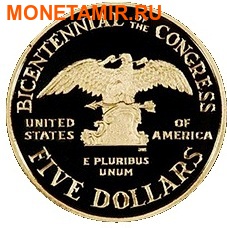    1  + 5  +   1989.200    (1989 US Congressional - Three (3) Coin Commemorative Proof Set)..60 (,  4)