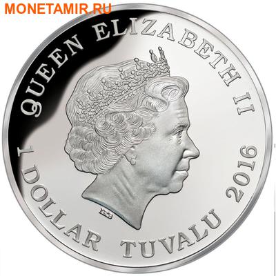  1  2016     (Tuvalu 1$ 2016 Deadly and Dangerous Death Adder 1oz Silver Coin)..000421252456/92 (,  1)