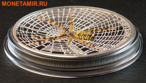   5  2016 -   (Cook Isl 5$ 2016 Magnificent Life Wasp Spider 1Oz 999 Silver)..My/60 (,  2)