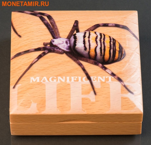   5  2016 -   (Cook Isl 5$ 2016 Magnificent Life Wasp Spider 1Oz 999 Silver)..My/60 (,  4)