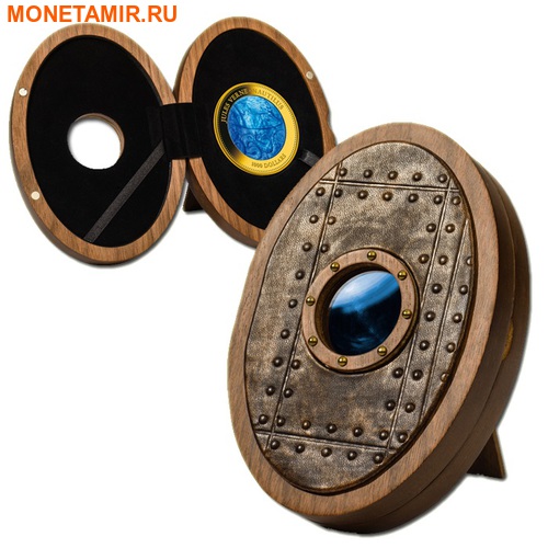   1000  2014     (Cook Isl 1000$ 2014 Nautilus Jules Verne Mother of Pearl 5Oz Gold Coin Proof)..60 (,  2)
