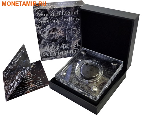   1000  2016      (Burkina Faso 1000 francs 2016 Ammonite black World of Evolution with real fossil)..60 (,  2)