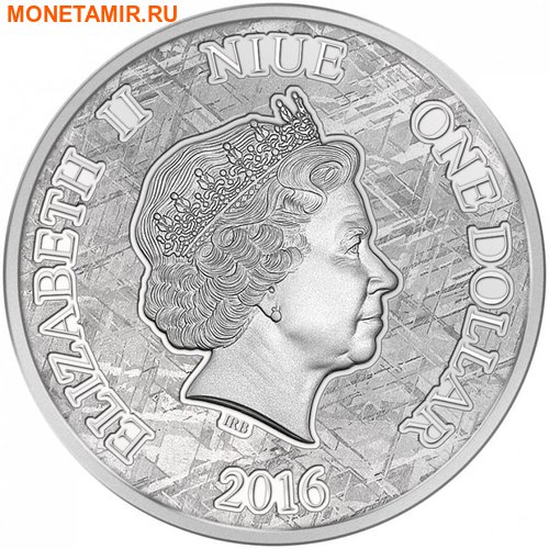  1  2016   (Niue 1$ 2016 Meteorite Muonionalusta)..002513653573/65 (,  1)