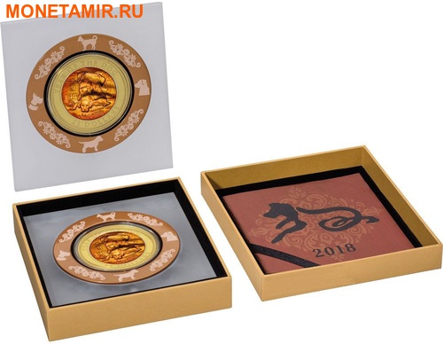   200  2018      (Solomon Isl 200$ 2018 Year of the Rooster Mother of Pearl 5Oz Gold Coin Proof)..60 (,  2)