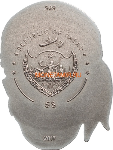  5  2017   (Palau 5$ 2017 Pirate Skull)..60 (,  1)