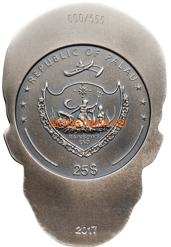  25  2017   (Palau 25$ 2017 Big Skull)..60 (,  1)