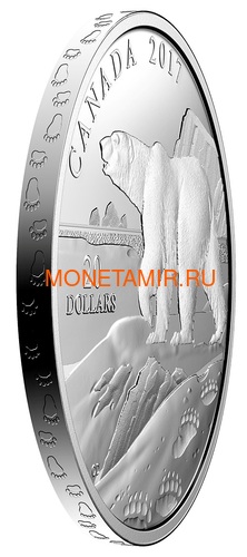 20  2017   (Canada 20$ 2017 Paw Prints on the Edge Polar Bear)..000463154463/60 (,  1)