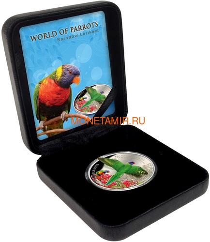   5  2015      3D (Cook Isl. 5$ 2015 Rainbow Larikeet 3D The World of Parrots)..000337648427/60 (,  3)