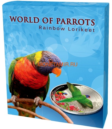   5  2015      3D (Cook Isl. 5$ 2015 Rainbow Larikeet 3D The World of Parrots)..000337648427/60 (,  4)