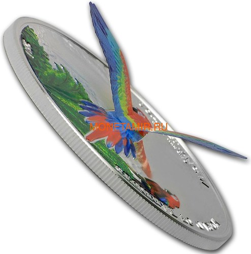   5  2016      3D (Cook Isl. 5$ 2016 Scarlet Macaw 3D The World of Parrots)..000442852870 /60 (,  2)