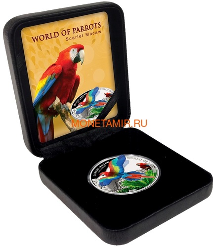   5  2016      3D (Cook Isl. 5$ 2016 Scarlet Macaw 3D The World of Parrots)..000442852870 /60 (,  4)