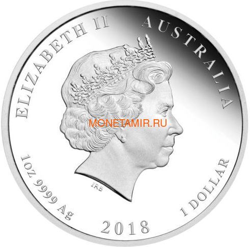  1  2018      (Australia 1$ 2018 Year of the Dog Lunar calendar Proof)..60 (,  1)