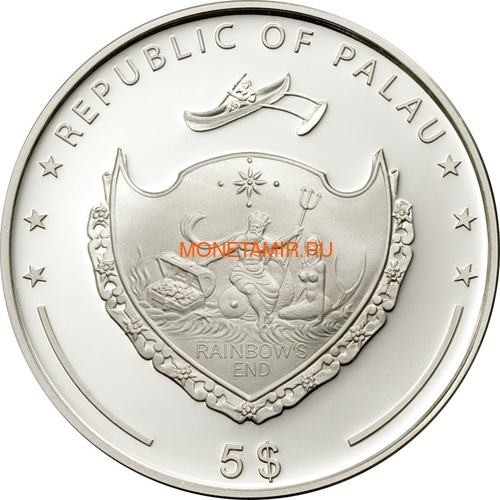  5  2006  (Palau 5$ 2006 Volcano)..000119710656 (,  1)