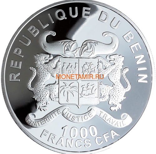  1000  2017       (Benin 1000 Francs CFA 2017 Elephant)..60 (,  1)