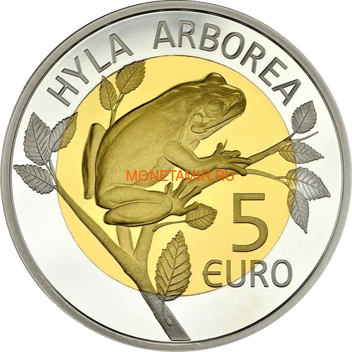  5  2017  Hyla Arborea -     (Luxembourg 5 Euro 2017 Frog Hyla Arborea)..60 (,  1)