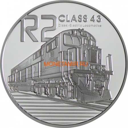   2  + 2,5  2013 -         (Silver Proof Combo Set R2 and 2,5c 2013 South Africa Trains of South Africa Diesel Electric Locomotives)..000908444873/60 (,  1)