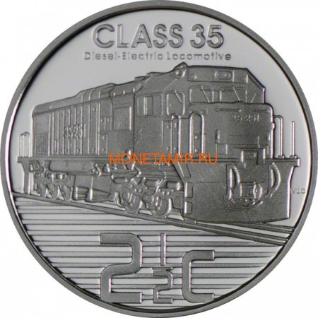   2  + 2,5  2013 -         (Silver Proof Combo Set R2 and 2,5c 2013 South Africa Trains of South Africa Diesel Electric Locomotives)..000908444873/60 (,  3)