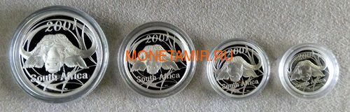   85  2001     ,  4  (South Africa 85c 2001 Wildlife Series Limited Edition Set Of African Buffalo)..000919341613/60 (,  2)