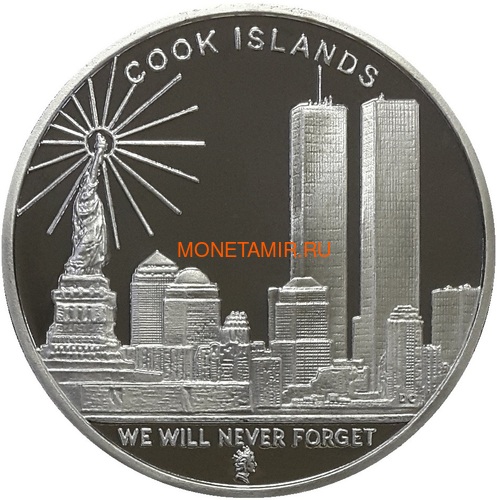   21  2008          (2008 Cook Islands $1 Twin Towers Freedom Tower Silver 2 Coin Set National Collectors Mint)..2000290312/60 (,  2)