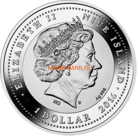  1  2016  (Niue 1$ 2016 Fox Nature Symbols)..60 (,  1)