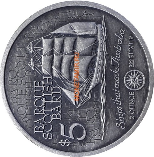   55  1999       5  (Cook Islands 5 Coins Set 1999 Ships that made Australia 2oz)..001784155371/60 (,  1)