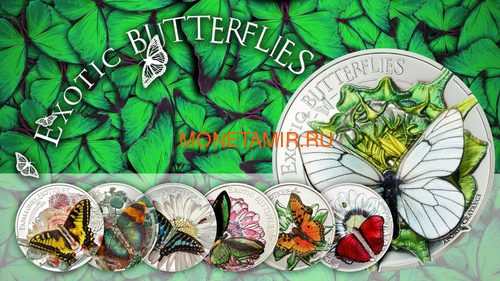  20  2018   3D (Palau 20$ 2018 Exotic Butterflies Dream Edition 3D)..60 (,  6)
