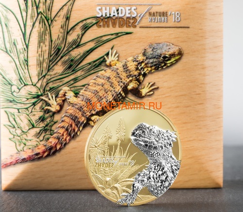   5  2018      (Cook Isl. 5$ 2018 Sungazer Lizard Shades of Nature)..60 (,  4)