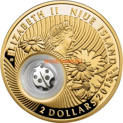  2  2013      (Niue 2$ 2013 Lucky Coin Ladybug GPL)..000330349047/60 (,  1)