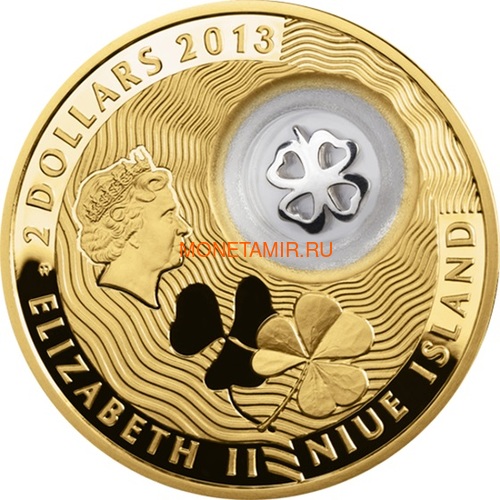  2  2013     (Niue 2$ 2013 Lucky Coin Clover GPL)..000330349051/60 (,  1)