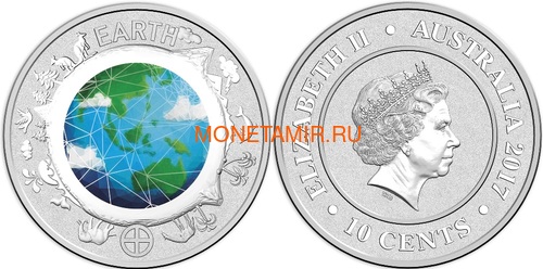  13,88  2017      10  (Australia 13,88$ 2017 Sollar System Space 10-coin Set)..000862855467/60 (,  6)