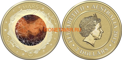  13,88  2017      10  (Australia 13,88$ 2017 Sollar System Space 10-coin Set)..000862855467/60 (,  10)