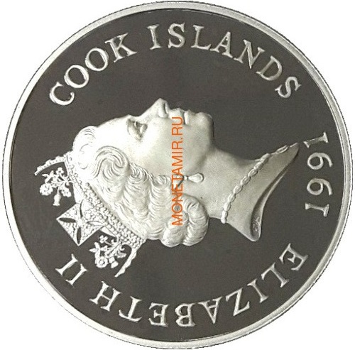   50  1991  (Cook Isl. 50$ 1991 Otters Endangered Wildlife)..000045712160/60 (,  1)